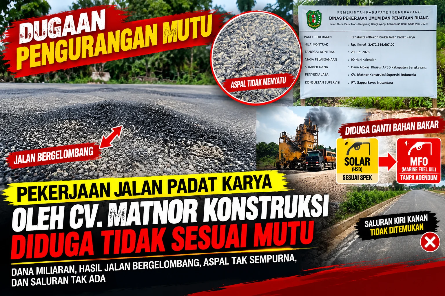 Grungy Roadwork Quality Exposé